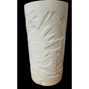étienne Hajdu (1907-1996) Roller Vase Manufacture Sèvres 