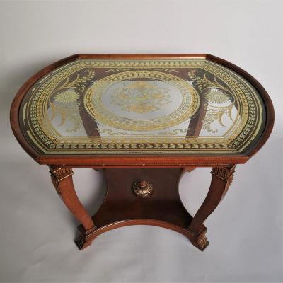 Empire Style Mahogany Living Room Table