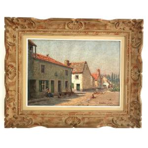 Paul Félix Vallois (1845-1906) Ruelle d'Yvoire (haute-savoie)