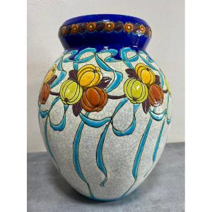 Charles Catteau Vase (1880-1966) Boch Frère