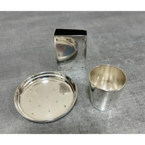 Christofle Art Deco Silver-plated Smoking Set