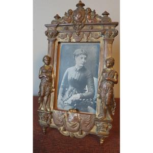 Bronze Frame Allegory Of The Arts Music Theater