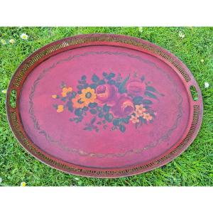 Large Painted Tole Tray