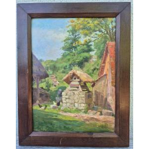 Puit Normand  -  Emile Georges Weiss dit Géo (1861-1929)    strasbourg - Barbizon (alsacien )
