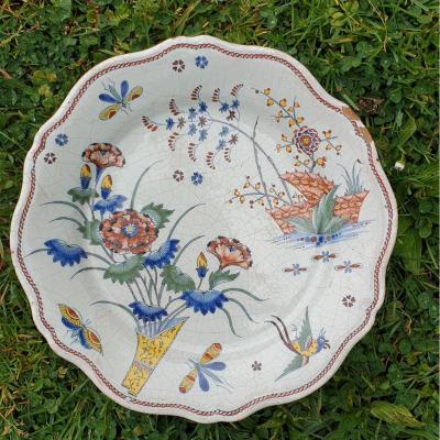 Rouen Plate Truncated Horn XVIII XVIII Century