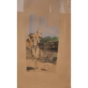 Louis Icart Gravure Eau forte Originale Notre-dame Paris