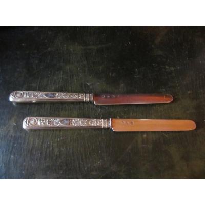 Pair Of Vermeil Knives