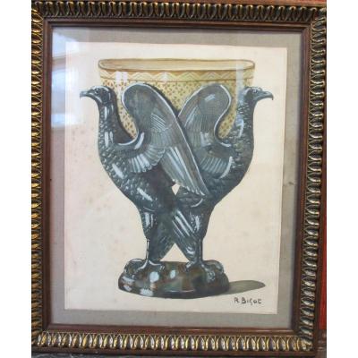 Gouache: Ceramic Cutting Project By Raymond Bigot