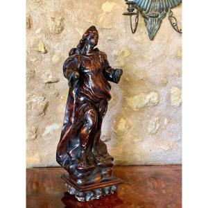 Statue Of An Angel In Cartapesta Or Paper Mache. 18th Century