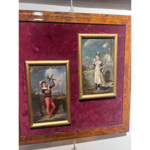 Pair Of Paintings By Lanfant De Metz