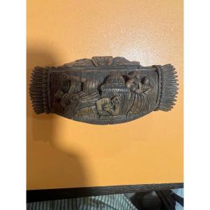 Corozo Nut Snuff Box Genre Scene