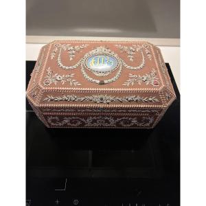 Box, Cardboard Box Decorated With Cut-out Paper XIX