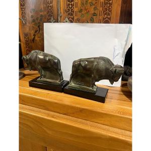 Pair Of Art Deco Bookends By Max Le Verrier