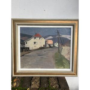 Painting Oil Alfred Giess 1954