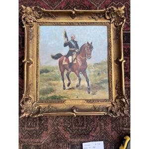 Painting By Paul Perboyre, General Zurlinden , Governor Of Paris 1899