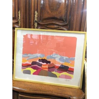 Original Charles Lacpique Lithograph 124/125