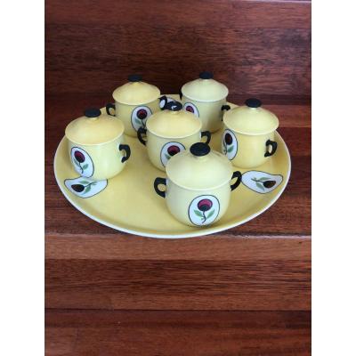 Porcelain Cream Jars Jean Luce Complete