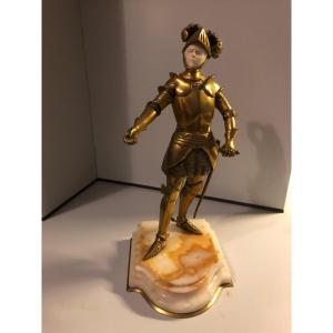 Bronze Chryselephantin Gilt Bronze Signed G.omerth