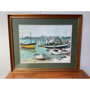 Watercolor And Gouache By Claude Fauchère