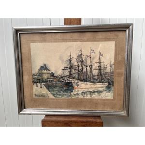 Watercolor Saint-malo By Frank Will