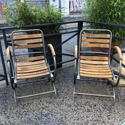 Pair Of Tube Armchairs