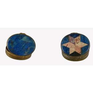 Set Of Two Hard Stone Boxes