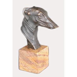 Bronze Greyhound Head