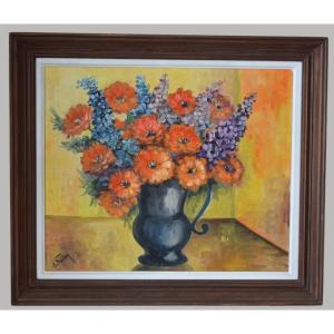 Flower Painting By Suzanne Foulon