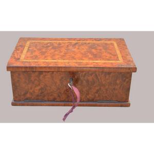 Elm Burl Playing Card Box