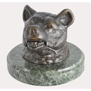 Bear-head Inkwell