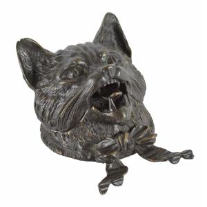 Cat-head Inkwell