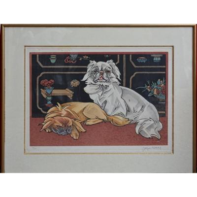 Painting Of Dogs By Jacques Nam