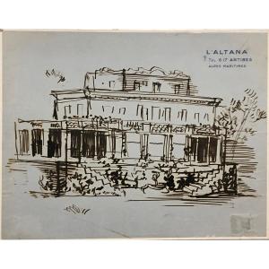 Raoul Dufy (1877-1953) Attributed: "the Villa Altana In Antibes"; House Of Guy Weisweiller 1929