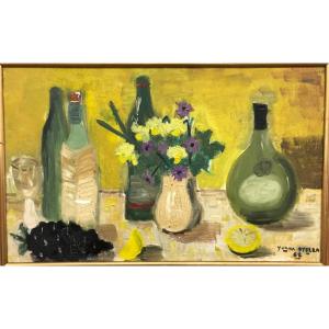 Yvana Stella (1945-2005):"still Life" Expo1961, Galerie Rauch, Monte-carlo