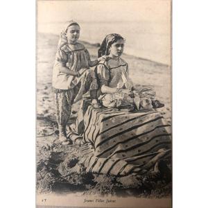 Old Postcard: "young Jewish Girls From Tunisia"