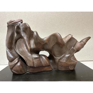 Antonella Iovinella (1960) Naples/rome "abstract Ceramics" Clay, Unique Piece, 25 X 15 X 12 Cm