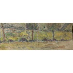 Claude émile Schuffenecker (1851-1934) "landscape Nabis" Signed Lower Left, Workshop Stamp Lower Right