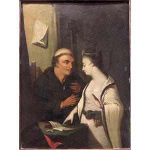 Old School On Copper "the Temptation Of Saint Anthony, Who Did Not Desire The Death Of Sin" 