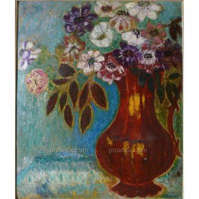 Chadwick Born Löwstädt Emma (1855-1932) "flowers" Sweden