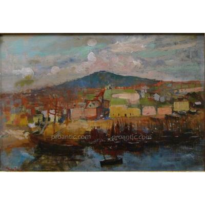 Chadwick Francis Brook (1850-1943) "port Of Sete" Americain