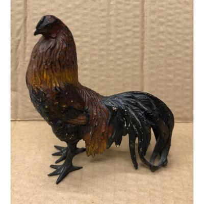 19th Century Vienna Bronze Representing "a Rooster"