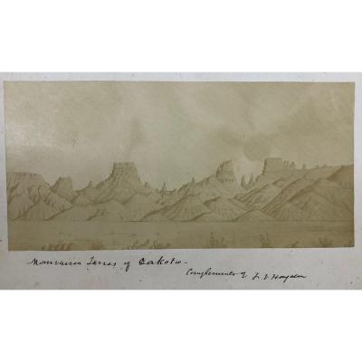 Ferdinand Vandeveer Hayden (1829 - 1887) "badlands Of Dakota"