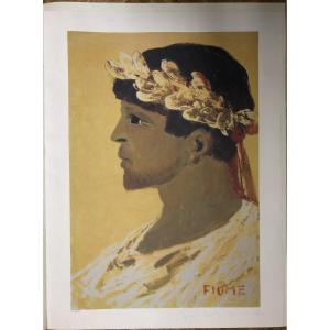 Salvatore Fiume, Italy, 1915–1997: "eneide", 15 Lithographs Numbered 603 -999 ; Portfolio