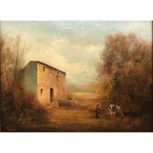 Pichier R. (xx°): "landscape Of Barbizon"