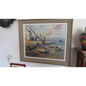 Oil On Canvas By Georges Lygrisse