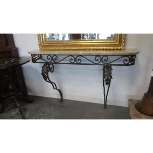 Wrought Iron Console