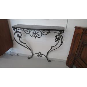 Wrought Iron Console