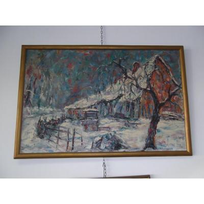 Snowy Landscape Of Reboulet