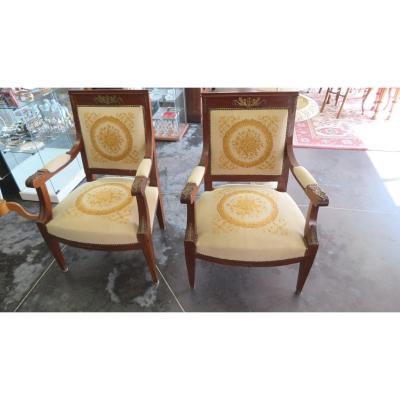Pair Of Empire Armchairs