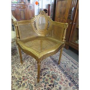 Angle Armchair In Golden Wood